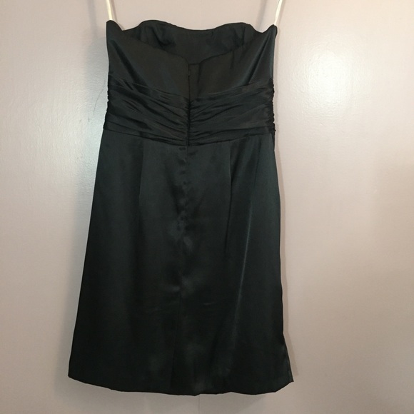 David's Bridal Dresses Davids Bridal Lbd Black Satin Strapless